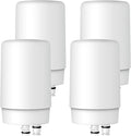Waterdrop Faucet Water Filter, Replacement for Brita® Filter, Brita® Faucet 36311 On Tap Water Filtration System, FR-200, FF-100 Replacement Filter, White (4 Packs)