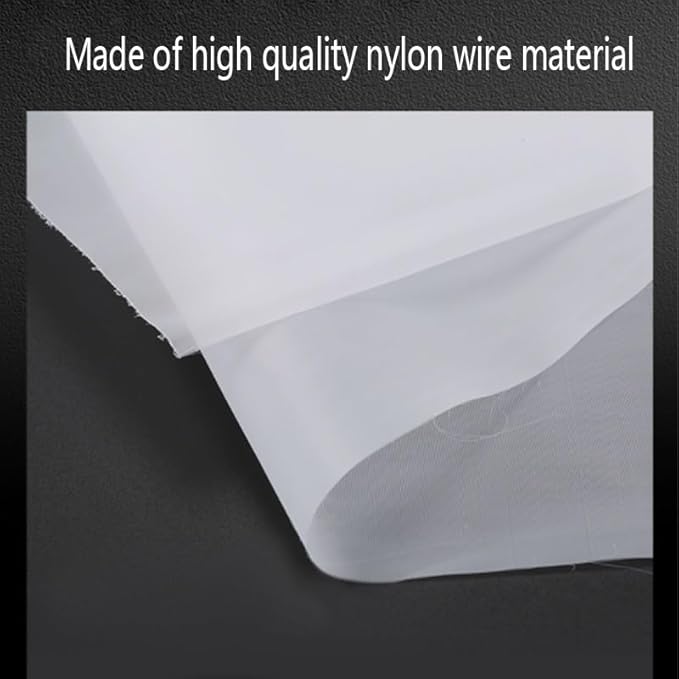 Fine Filter Mesh Nylon Fabric, Recycling Screens for The Industry 48 Micron Nylon Filter Mesh(200 Mesh,1x1 m)