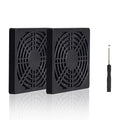 ELUTENG 80mm Fan Filter 2 Pack Ventilation Grill Cover IP40 Dustproof Cool Computer Ventilator Guard with Screwdrivers Dust Filter Kit for 8cm Cooling Fan Compatible for 80x80 Case Fan USB Cooling Fan