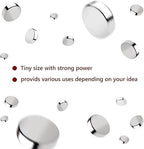 rhinocats 80Pcs Small Round Magnets,6x3mm Mini Rare Earth Magnets for 3D Printing,Miniatures,Office, DIY, Crafts and Science