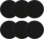 Kitchen Compost Bin Charcoal Filter 7.25 Inch Diameter Extra Thicker & Bigger-Over 3 Years Supply- Longer Lasting Activated Charcoal Odor Trapping Filters (0.4inch/10mm Thickness), Round (6 Pack)
