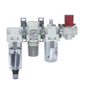 1pc Air Combination Air Filter + Regulator + Lubricator + Valve AC AC40 AC40-03C/04C/03D/04D/03CE/04CE/03DE/04DE/04E-V-B(AC40-04DE-V-B)