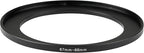 67-86mm Metal Step-Up/Down Ring Adapter Compatible with Mirrorless Cameras DSLR Lens, UV CPL ND Filter Thread Converter, Black