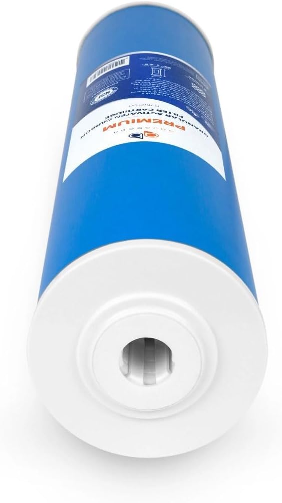 Aquaboon 5 Micron 20 x 4.5 Premium Granular Activated Carbon Water Filter Cartridge Replacement - GAC Filter Compatible with AP117, GAC-10, 6 Pack