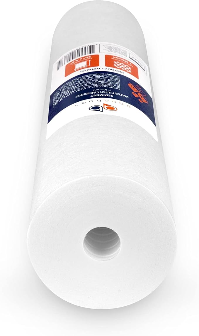 Aquaboon 1 Micron 20 x 4.5 Sediment Water Filter Replacement Cartridge | Whole House Sediment Filtration | Compatible with AP810-2, SDC-45-2005, FPMB5-20, P5-20, FP25B, 155358-43, 2 Pack