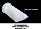 Wave Point 7 Inch Ring Filter Socks 200 Micron - Aquarium Felt Filter Bags - 7 Inch Ring by 16 Inches Long - Fits Eshopps and Aqueon (4 pk)