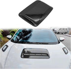 Car Universal Hood Vent Air Outlet Cover Compatible For Infiniti Compatible For Mazda And Tesla Hood Scoop Air Flow Intake Vent Cover(Bright Black)