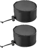 2-Pack Grow Tent Vent Covers Drawstring and Fixed Buckle 20x16.5cm Oxford Cloth Dust Protection for Plant Grow Tents