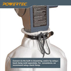 POWERTEC 70334 Dust Filter Bag for Wall Mount Dust Collectors, 1 Micron, For Grizzly, Shop Fox, Rockler Delta, Wen, and POWERTEC DC5371/ 5372