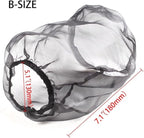 Car Intake Filter Mesh Cover Polyester Cloth Oilproof and Dustproof Cover Cold Air Filter Protector Cover Rain Sock Protective for Motorcycle Automotive (Type B Red)