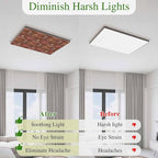 Cowboys Horses 3 Pcs Fluorescent Light Covers 4 x 2 Feet, Desert Ethnic Winds Dark Brown Background Covers for Ceiling Lights Magnetic Light Cloth Filter for Classroom Office Home