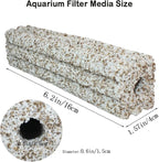 PINVNBY 6.2 Inch Large Filter Media for Aquarium,10 Pcs Fish Tank Ceramic Bio Blocks for Freshwater and Saltwater Sump Tank,Aquaculture and Koi Ponds