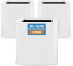 3 Pack 211+ Replacement Filters Compatible with Blue Pure 211+ Air Purifier, Consists of H13 True Filter and Activated Carbon, Collapsible Air
