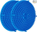 2PCS Car Wash Bucket Grit Trap Insert, 10.2" Vehicle Detailing Washing Filters for Dirt & Debris Trapping, Auto Collecting Sediment Cleaning Tool, Universal for SUV Sedan Truck (Blue)