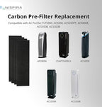 Nispira Active Carbon Pre-Filter Compatible with GermGuardian Filter C Air Purifier AC5000, AC5250PT, AC5000E, AC5350B, AC5300B, FLT5000, 8 Sheet