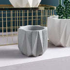 Outdoor Succulent Plantpot Cactus Plant Container Cement Flowerpot Container Modern Simple Planter Flower Vase Meat Plant Cement Container Concrete Flower Plant (Gray1 13cm*11.5cm) (Gray1 11cm*9.5cm)