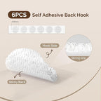 MelodySusie 200 Sheets Nail Dust Collector Filter Paper, Disposable Dust Vacuum Filter with 6pcs Sticky Back Hook for Most Nail Dust Fan Extractor Machine, Nail Tech Supplies for Salon & Home