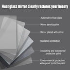 Bathroom Mirror with LED Lights, Backlit Illuminated Bathroom Mirror Wall Mounted Multifunction Vanity Mirror with 3 LED Light Color Dimmable and Demister Pad,(B,H50*W70CM/H19.6*W27.5IN)