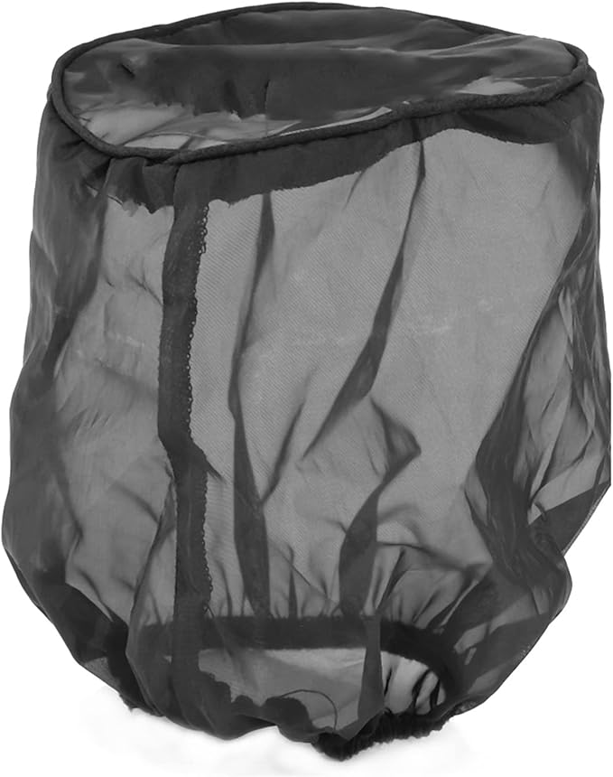 Plplaaoo Universal Air Filter Protective Cover – Black Dustproof Air Intake Filter Sock Cover with Waterproof Layer for High Flow Air Filters, Motorcycle & Off-Road Vehicles (6x6x1.2IN)