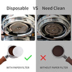 watchget 58mm Espresso Paper Filters - 1000 Disposable Filter Papers for Coffee Puck Screen and Portafilter, Compatible with 58mm Espresso Coffee Maker Baskets