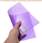 uxcell 4Pcs A4 Gel Light Lighting Filter Overlay Transparent Color Correction Plastic Vinyl PVC Sheets Photography Television Purple,0.2mm
