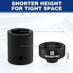 WORKPRO 24-38mm (6-Piece) Oil Filter Socket Wrench, Oil Filter Removal Tool, Oil Filter Change Set, Ideal for Some Ford F250, BMW, Mini, Volvo, Audi, VW, Porsche Vehicles