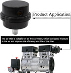2 pcs 3/8" Thread Air Compressor Silencer, Air Compressor Intake Filter Sound Muffler Accessories 16mm for generators, blowers, exhaust ports