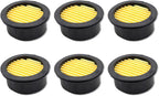 Pack of 6 Air Compressor Silencer Replacement Elements, Air Compressor Intake Filter Silencer Elements, Air Compressor Filter Noise Muffler Elements Replacement Parts