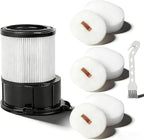 Vacuum Filter Replacement for Shark IP3251 IP3253 IP1255 IP1251 IP1250 PowerDetect Cordless Stick Vacuum, 1 Post-Motor Filter & 3 Pre-Motor Filters for Handheld Vacuum