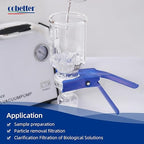 100 Pieces/Pack PVDF Disc Membrane Filters Hydrophilic 47mm Diameter 0.22µm Pore Size