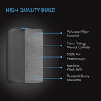 AC Infinity Pre-Filter Cloth 10”, Replacement Inline Filter Sleeve 2-Pack, Fits 10” Carbon Filters for Odor Control in Grow Tents, Indoor Gardening, Hydroponics