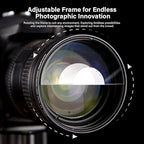 Walking Way 77mm Split Halo FX Prism Lens Filter, Rotating Half-Frame Blur & Halo Effect Filter for Portraits, Creative Photography & Video, Durable Optical Glass
