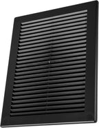Vent Systems 5.5" x 8" Inch (Opening Dimensions) - Pack of 2 - Plastic Black Soffit Vent Cover - Flat Rectangular Air Vent Grille - Air Vent Deflector - HVAC 7" x 10" Inch (Overall Dimensions)