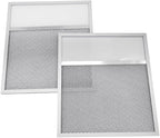 Range Hood Aluminum Grease Filter with Light Lens – 2 Pack, 11 x 12 x 3/8 Inches, Compatible with Air-O Hoods 1200 & Other Brands, Replacement Filters for Kitchen Exhaust Ventilation