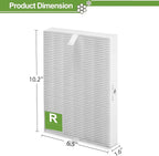Smilyan 6 Pack Hpa300 HEPA Replacement Filter R for Honeywell HPA300 HPA200 HPA100 HPA090 Series Air Purifier, Compared to HRF-R3 HRF-R2 HRF-R1