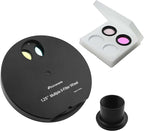 Astromania 1.25" Multiple 9-Position Filter Wheel for Telescope - with LRGB Filter Set