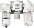 1pc Air Combination Air Filter + Regulator + Lubricator AC AC-B AC40 AC40-03/04-B 03G 04G 03E 04E 03D 04D 03C 04C 03CG 04CG DE(AC40-04E-B)