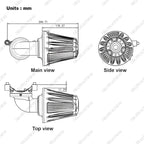 Big Sucker cone Air filter intake for harley air Cleaner Sportster Softail fatboy heritage dyna touring street road king Glide (Deep style -Black, Type A : For Sportster XL models)