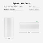 VIVOSUN 8 Inch Prefilter for 8" Carbon Filter, White, 17.72" Long