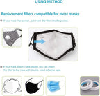 New 3D Cutting PM 2.5 Activated Carbon Filter Insert, 5 Layers Pm 2.5 Filter Replaceable Protective Filter to Anti Haze Dustproof Air Pollution Large Size (24)