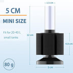 Pawfly Aquarium Nano Bio Sponge Filter Quiet Betta Fry Shrimp and Small Fish Foam Filter for Tiny Fish Tank up to 10 Gallon