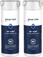 GLACIER FRESH XWF Replacement For GE XWF Refrigerator Water Filter Pack of 2 (Not for XWFE)