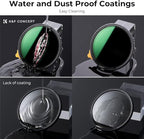 K&F CONCEPT 55mm Black Diffusion Mist 1/4 Effect & Variable ND2-400 (1-9 Stops) Neutral Density Filter 2 in 1, Putter Adjust Multi-Function Camera Lens Filter with 28 Multi-Coated (Nano-X Series)
