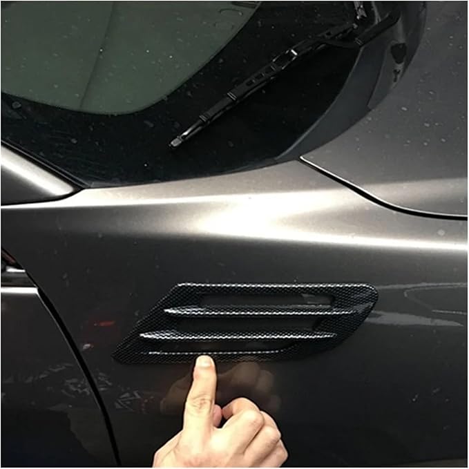 Universal Car Hood Scoop Air Intake Vent Cover Compatible With Golf 4 5 6 7 Compatible For Mazda CX5 Compatible For BMW F10 F30 E90(Black)