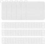 6 PCS Silicone Shower Drain Cover with 50 Pack Floor Drain Filter Screen Sticker – Anti-Blocking Anti-Insect Drain Strainers for Bathroom Sink, Bathtub, Kitchen & Bath Fixtures