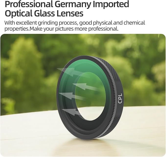 ND8/PL Filter Compatible with Insta360 GO Ultra Camera ND Lens Filter Accessories Waterproof Scratch-Resistant