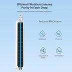GLACIER FRESH EDR3RXD1 Refrigerator Water Filter, Compatible with 4396841, KAD3RXD1, WHR3RXD1, 4396841, 4396710, Filter 3, 46-9083,46-9030, 9030, 9083 Refrigerator Water Filter, 1 Pack