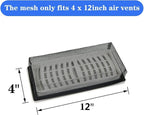4"x12" Floor Register Trap Covers Screen Air Vent Filters for Home Floor Register Trap Floor Air Vent Screen Covers - 5 Pack