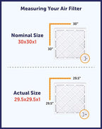 Filter King 18x17x1 Air Filter | 4-PACK | MERV 8 HVAC Pleated A/C Furnace Filters | MADE IN USA | Actual Size: 18 x 17 x .75"