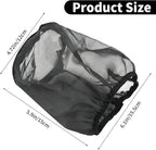 Air Filter Cover, Dustproof Wrap for Car Cold Air Intake Filter, Replacement for Harley Touring, Universal Fit for Air Intake Filters